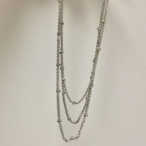 Silver (3) chain Ralph Lauren Necklace